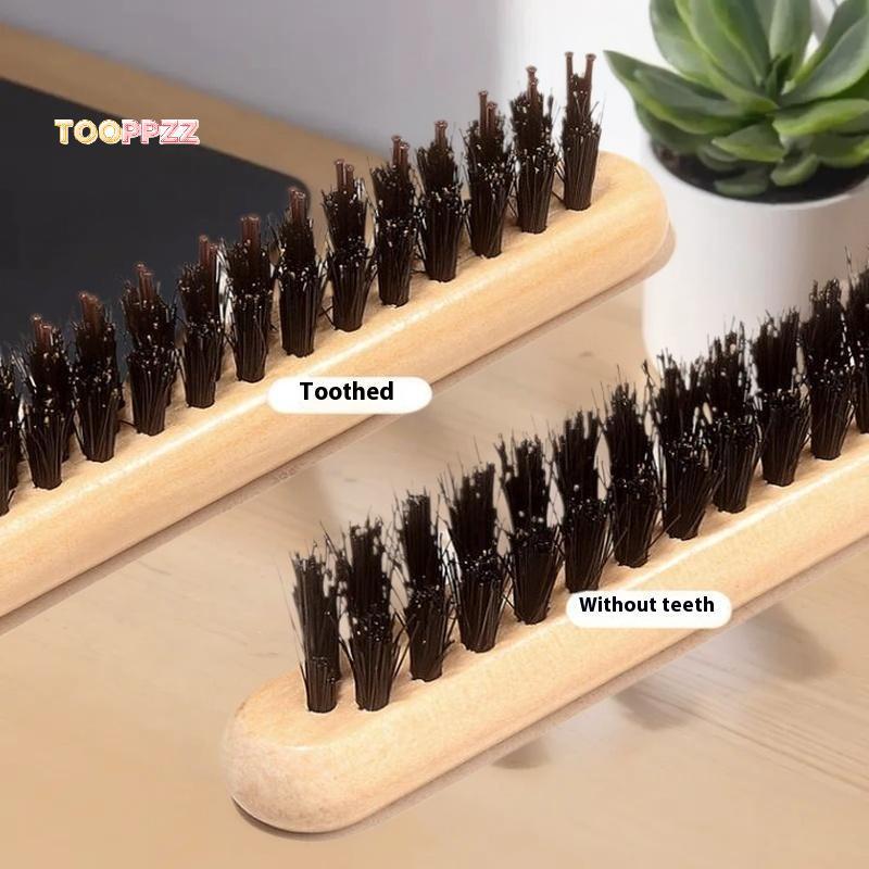 Tooppzz gỗ xử lý heo rừng bristlebs salon tóc bàn chải tự nhiên heo rừng lông bàn chải tóc Slimline 