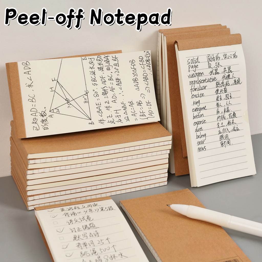 2 Chiếc Sổ Tay Sáng Tạo Di Động Notepad Xé Nhỏ Dùng Cho Văn Phòng Sử Dụng Hàng Ngày