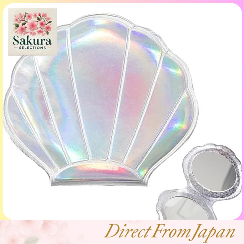 Hand mirror, cute compact mirror, folding hand mirror, makeup mirror, double-sided mirror, magnifyin