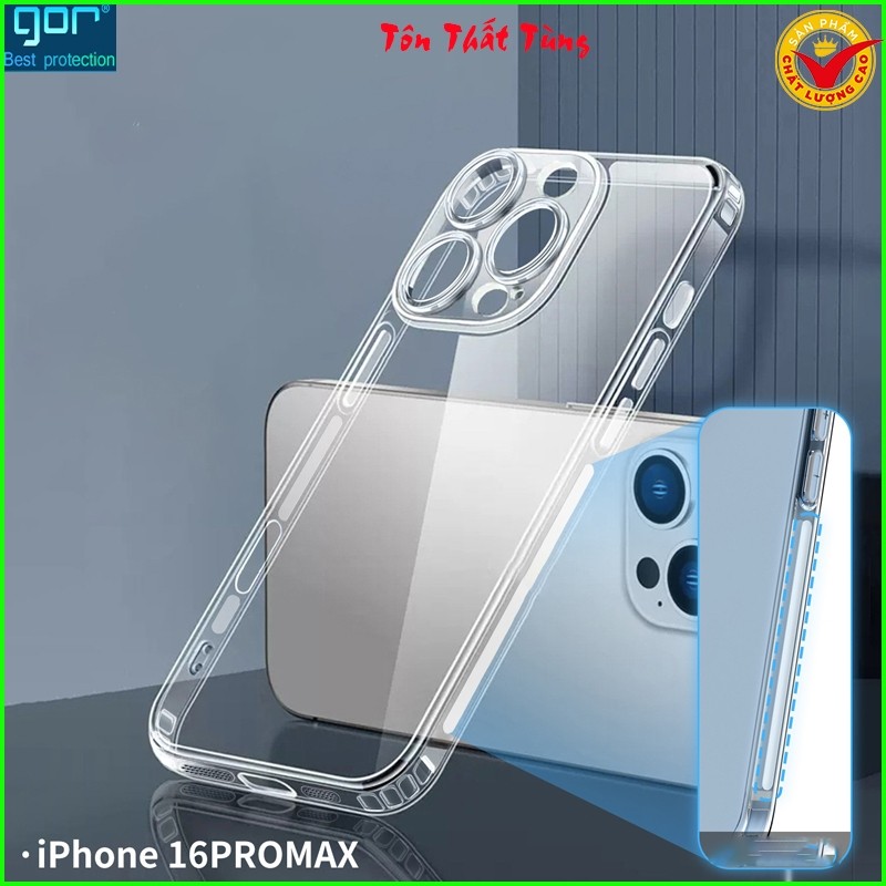 Ốp Lưng Dẻo Gor trong suốt iPHONE 14, IP 14 Pro Max, IP 14 Pro, IP 14+ ... chính hãng, kiểu dáng thờ