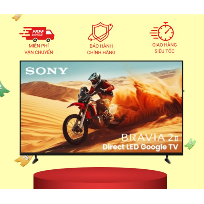 HỎA TỐC - Smart Tivi Sony BRAVIA 2 II 55 inch 4K HDR K-55S20 mẫu 2025 Mới 100% chính hãng giá rẻ