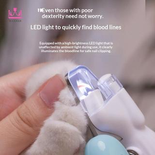 Máy cắt móng tay cho thú cưng Maxrrh có đèn Led cho mèo và chó Máy cắt móng tay tiết kiệm lao động và kéo chải lông chân mới