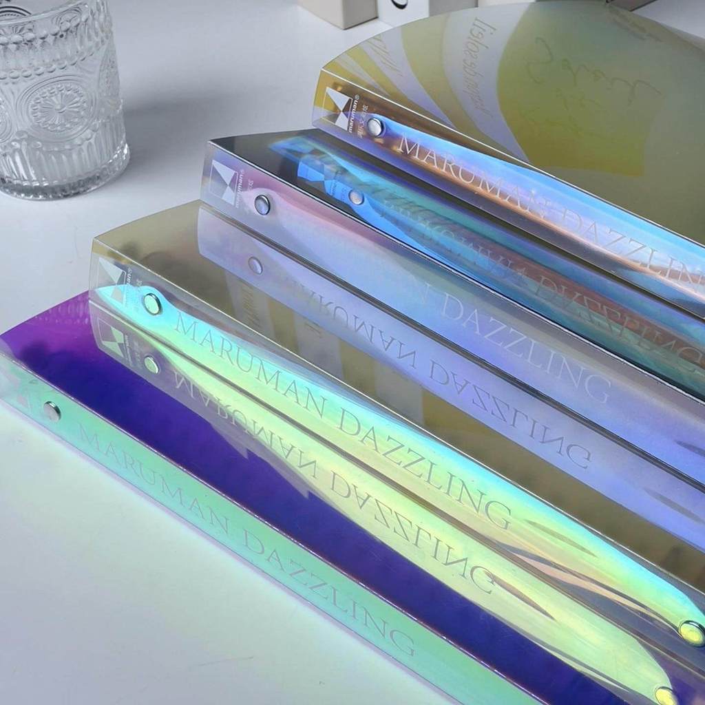 Nhật Bản maruman maruman Nhiều Màu Sắc Rời Lá Sổ Tay Laser Rời Lá Thư Lưu Trữ Mát Gradient Màu B5 No