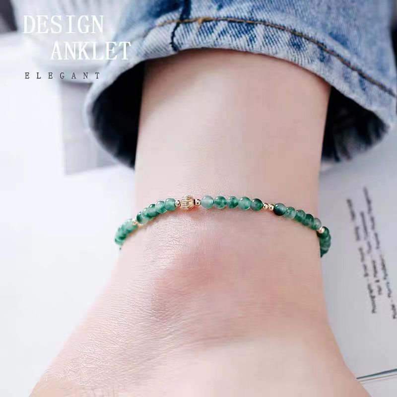 New Product#Ankle Chain for Women Sexy ins Niche Design High-End Ankle Bracelet Versatile Fashion Be