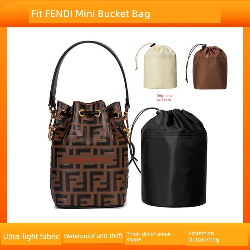 cốp trang điểm cá nhân cốp đựng đồ trang điểm Túi xô Fendi dùng cho FENDI lót trong túi siêu nhẹ MIN