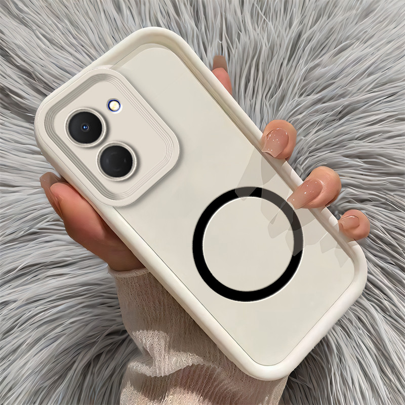 Dành Cho Tecno Spark GO 3 KN3 Spark GO 2 KM4 Ốp Lưng Có Sạc Không Dây Vòng Từ Tính Miếng Dán Trọn Gó