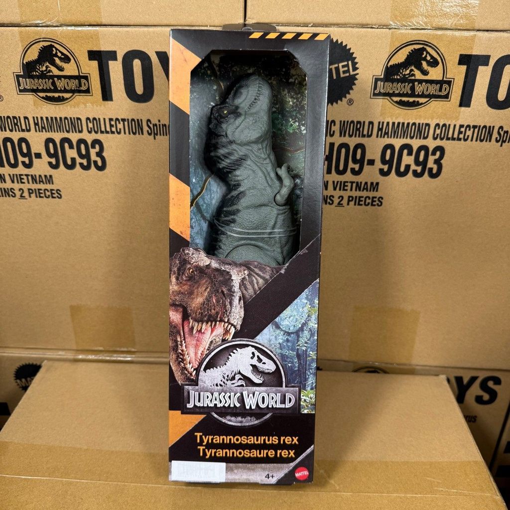 Mattel Jurassic 4 Tái Sinh Mô Hình Phim Mô Hình Khủng Long Tĩnh Kích Thước Vừa Tyrannosaurus Rex Trẻ