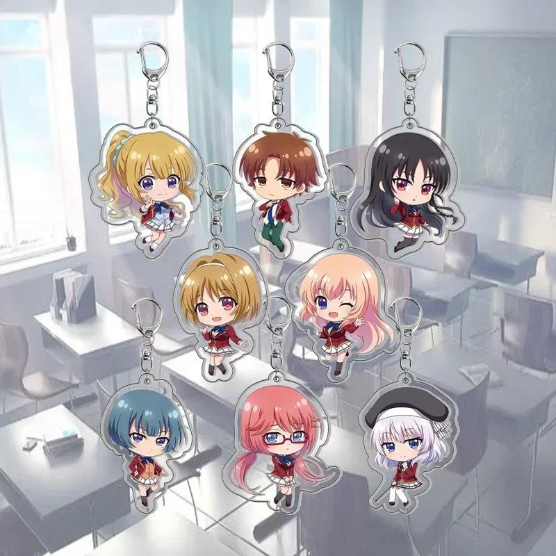 Anime Classroom of The Elite Keychain Cute Q Version Horikita Suzune Kushida Kikyou Sakayanagi Arisu