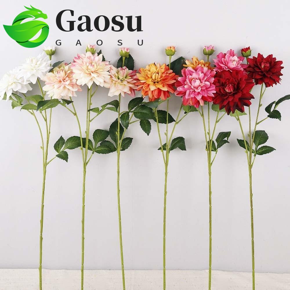 Gaosu GAOSU Nhân Tạo Hoa Dahlia, Thực Vật Cảm Ứng Thực Vật Mô Phỏng Lớn Dahlia, Cắm Hoa 76cm Nhiều M