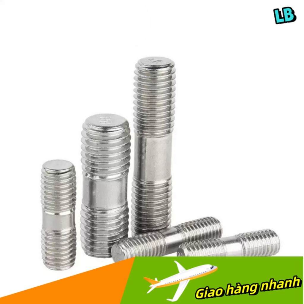 Bulong 2 đầu ren, Guzong Inox 304 / Bulong 2 đầu ren Inox 304, - M20 / M24 【 ZHX-LD-MB -1】