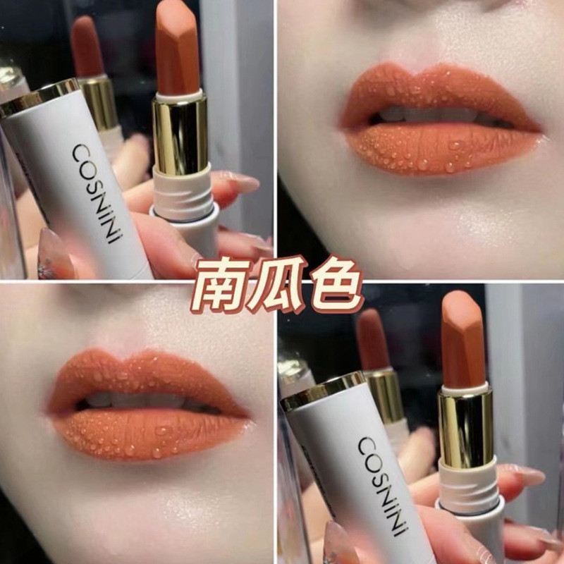 Son Môi Màu Bí Ngô Màu Vàng Vỏ Trắng Bưởi Màu Cam Bẩn Màu Cam Màu Cam Dòng Không Phai Màu Matte Khôn