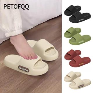 Dép đi biển PETOFQQ, Dép mây chống trượt màu trơn, Dép đế dày thời trang EVA đế mềm mùa hè cho cặp đôi nữ