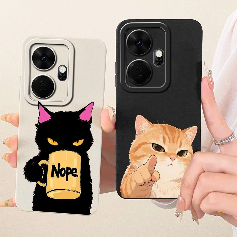 Vỏ Chống Sốc Cho Itel P55 Plus PL63LN P663L P55 + Vỏ Hoạt Hình Dễ Thương Mèo Thỏ Vịt Silicon Mềm Cho