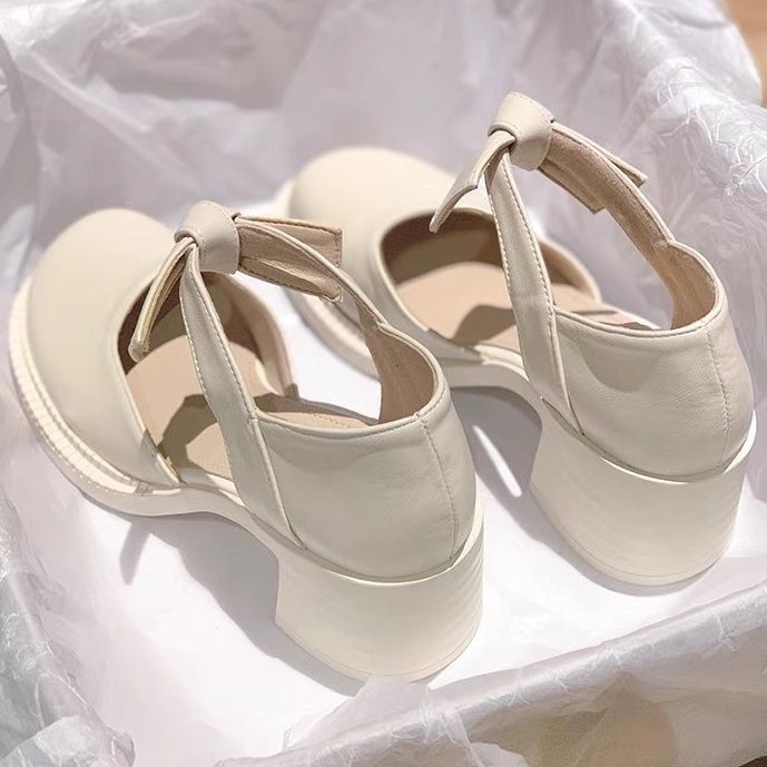 giày lolita đế cao lolita giày Giày Đơn Nữ Cao Gót 2025 Xuân Hè Phong Cách Mới Cổ Tích Phong Cách Nữ