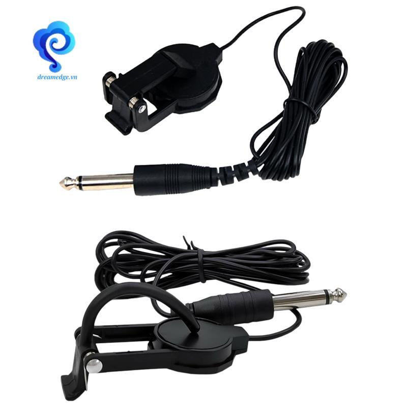 [dreamedge] Kẹp thu guitar acoustic Pickup Pickup Free Hole Clip Pickup Dân gian Cổ điển Ukulele Pic