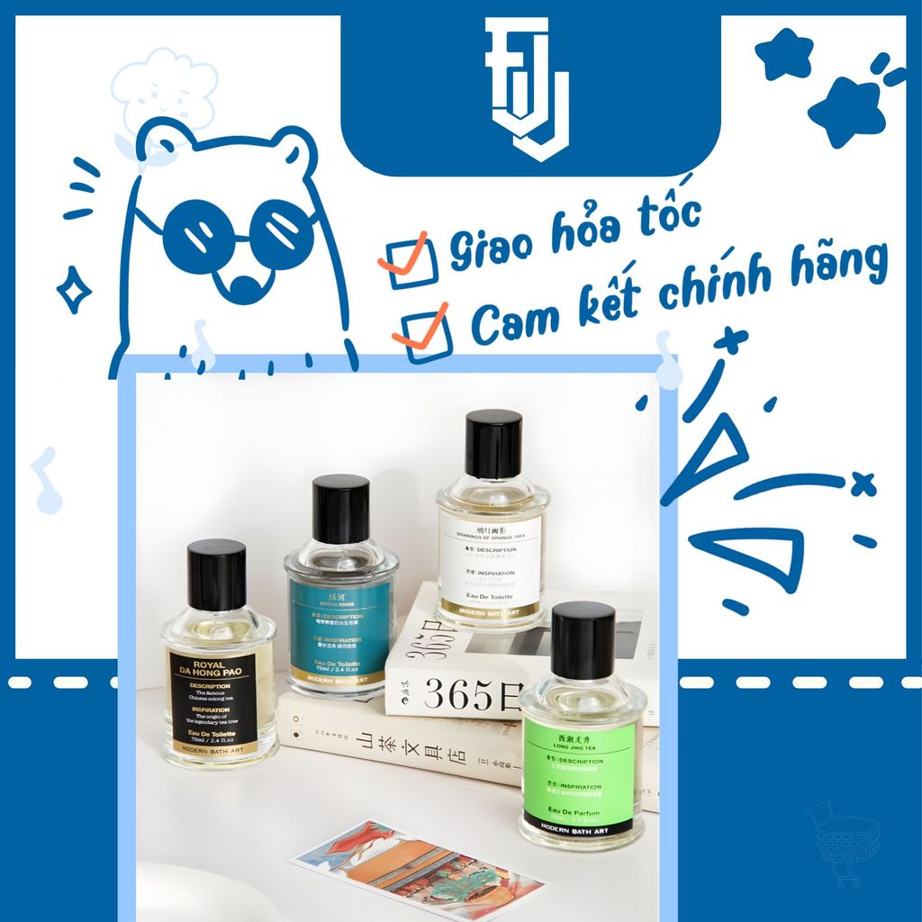 [Sẵn Fullbox 70ml/15ml] Nước hoa Modern Bath Art nhiều mùi