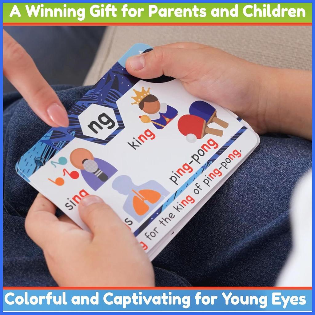 Phonics Flashcard Phonics Flash Cards dành cho trẻ em Đồ chơi học tập giáo dục Hoạt động cho mẫu giá