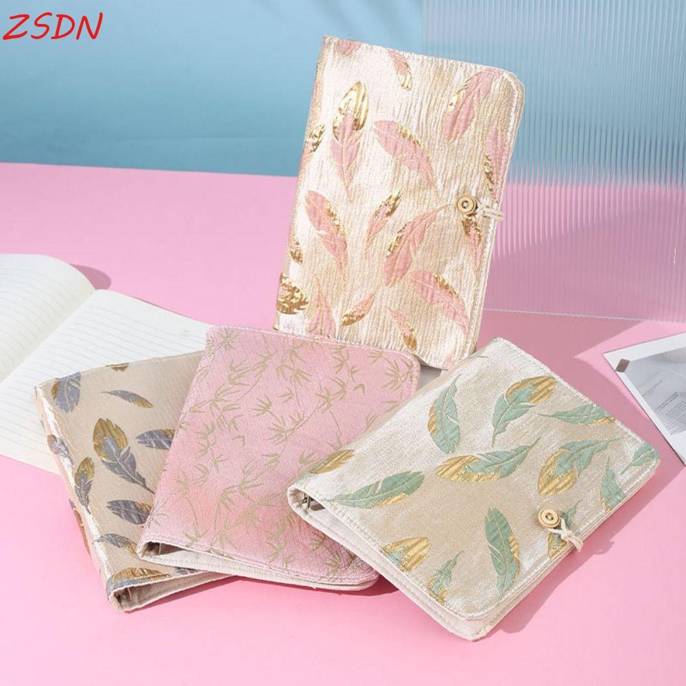 ZSDN Bìa Sách Lá Rời, A5 / A6 Creative Mini Budget Binder Cover, Thiết Thực Thêu 3D INS Notebook Cov