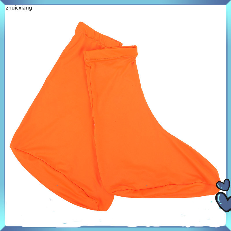 1 Cặp Chống Thấm Nước Đi Bộ Đường Dài Boot Gaiters Màu Cam Ống Cao Chống Cát Giày Sử Dụng Ngoài Trời