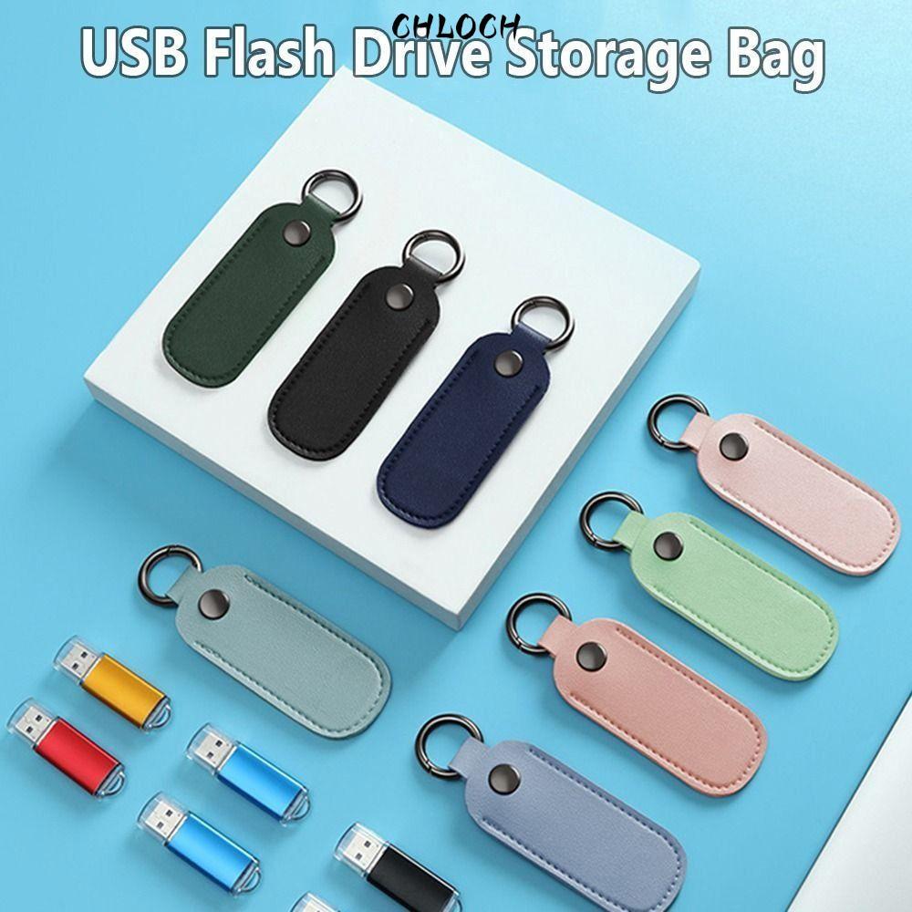 Túi lưu trữ CHLOCH Bao da bảo vệ Pendrive USB Flash Drive