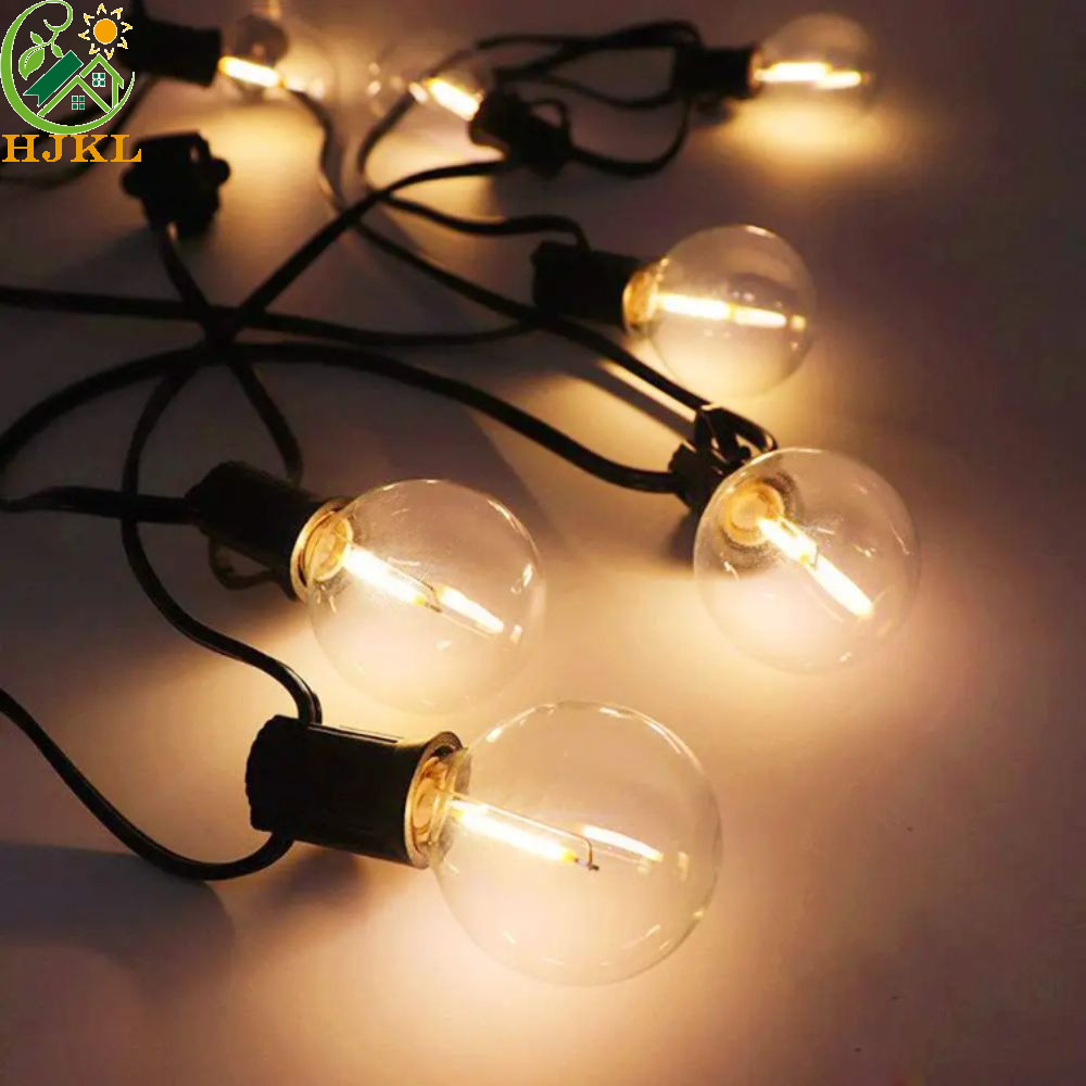 HJKL Đèn dây cầu LED HJKL G40, Thiết kế chống vỡ Đầu ra điện áp rộng Đèn dây ngoài trời, Bóng đèn nh