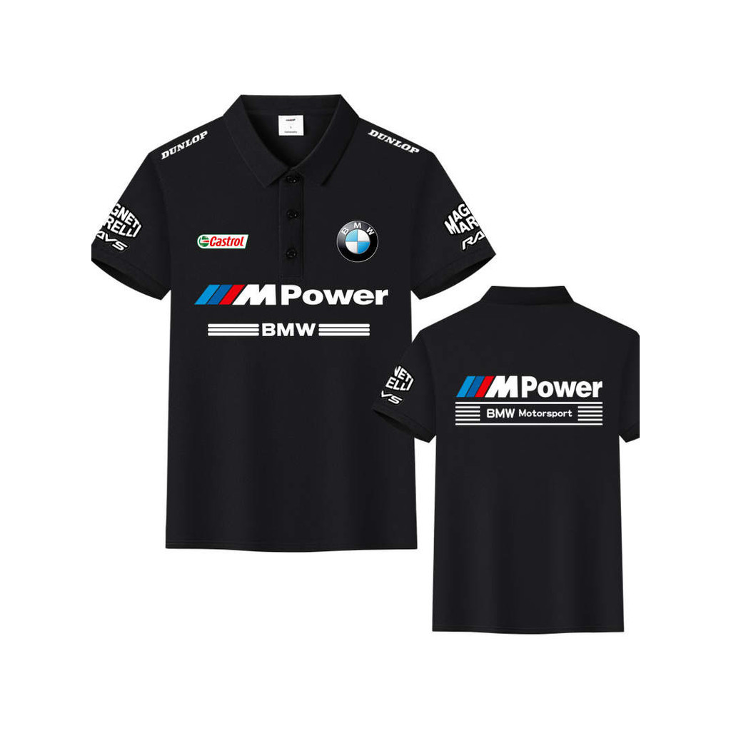 Áo polo thông thường BMW MPOWER mùa hè Unisex