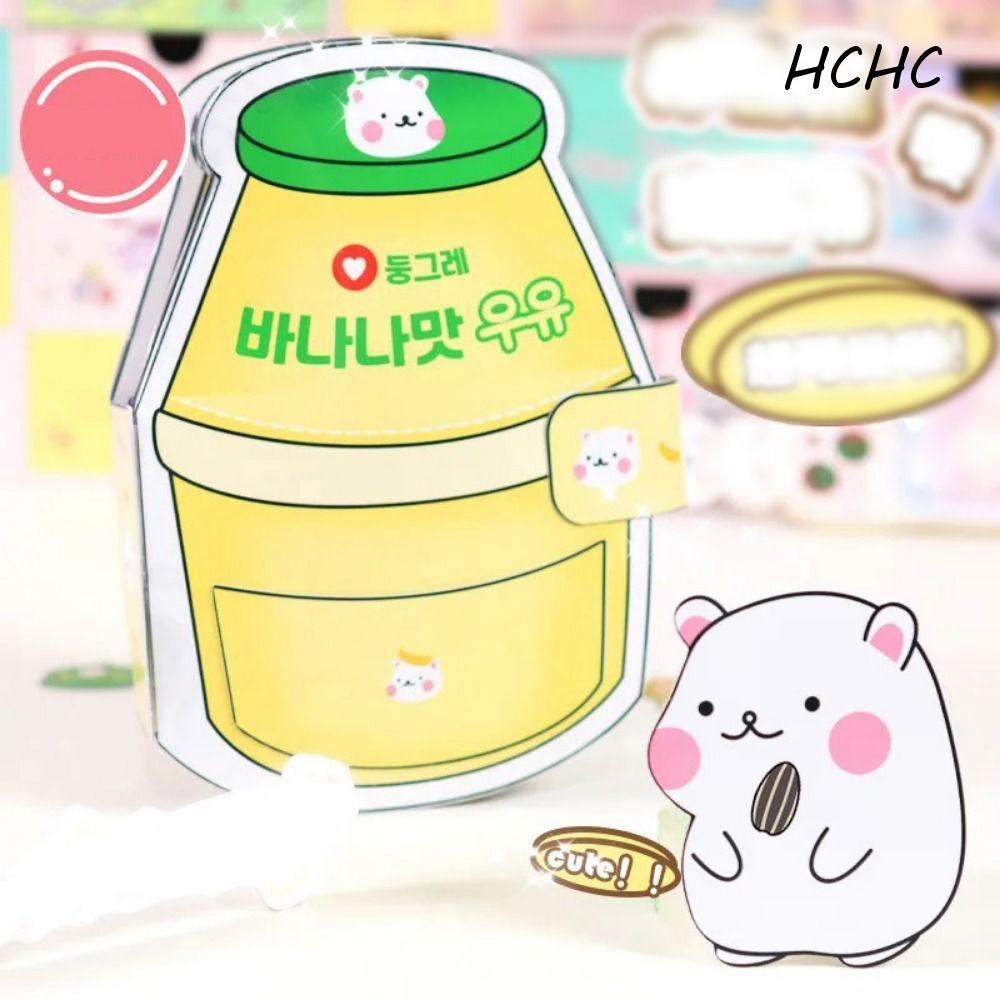 ELLSWORTH Hamster Banana Milk Quiet Book, Beanie Book Material Pack Homemade Banana Milk Quiet Book,