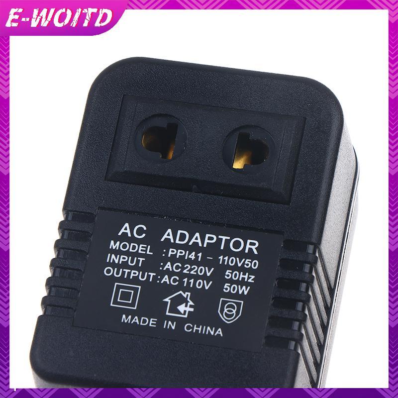 E-WOITD EU US Plug Step Down Transformer Du Lịch Adapter AC220V Sang 110V Hoặc 110 Sang 220V Bộ Chuy