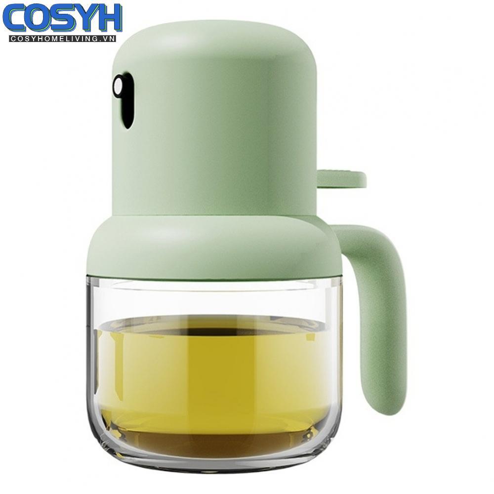 <cosyh>Glass Oil Spray Bottle for Kitchen Use 180ml Press Misting No Drip for Air Fryer