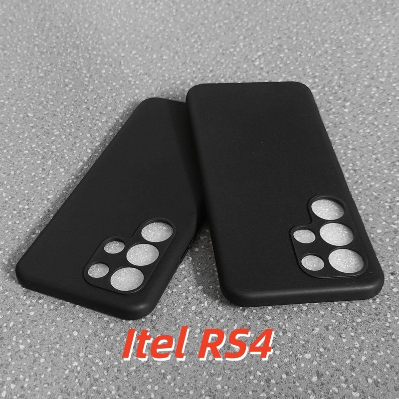 [Sản phẩm mới] Dành cho vỏ Itel RS4 Vỏ silicon Full Case Vỏ điện thoại màu trơn cổ điển Vỏ cảm giác 