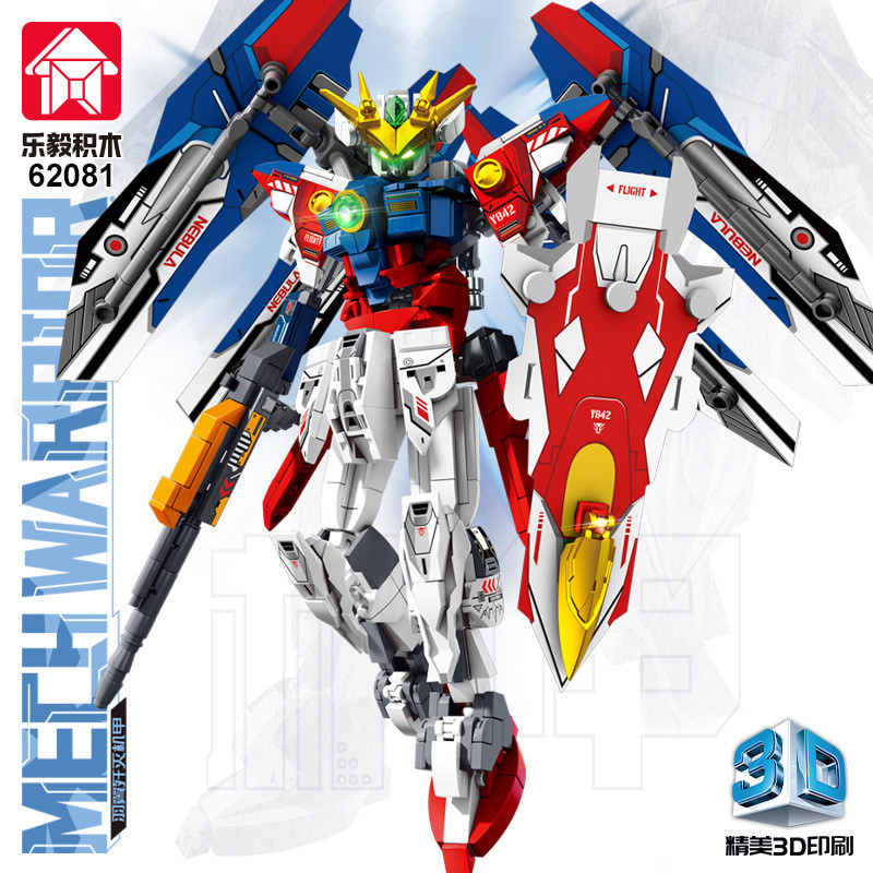 Leyi 62078-81 Gundam Mecha Lắp Ráp Khối Xây Dựng Mô Hình Tiên Phong Chiến Binh Lắp Ráp Đồ Trang Trí 
