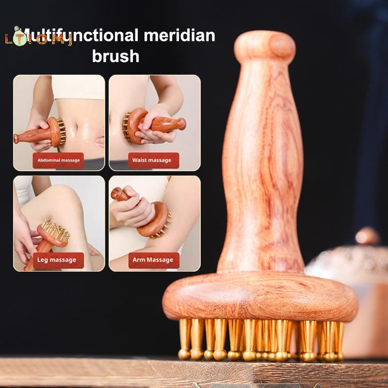 [LTIOMJ] Đầu công cụ massage Gua Sha bằng gỗ cầm tay Ne Leg Body Meridian Massage Giảm đau cơ bắp Ma