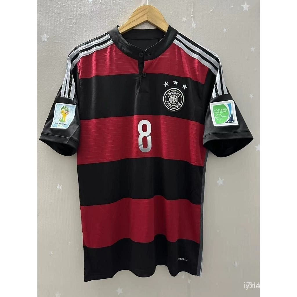 (S-2XL) Áo thun ngắn tay cổ điển sân nhà Đức 2014