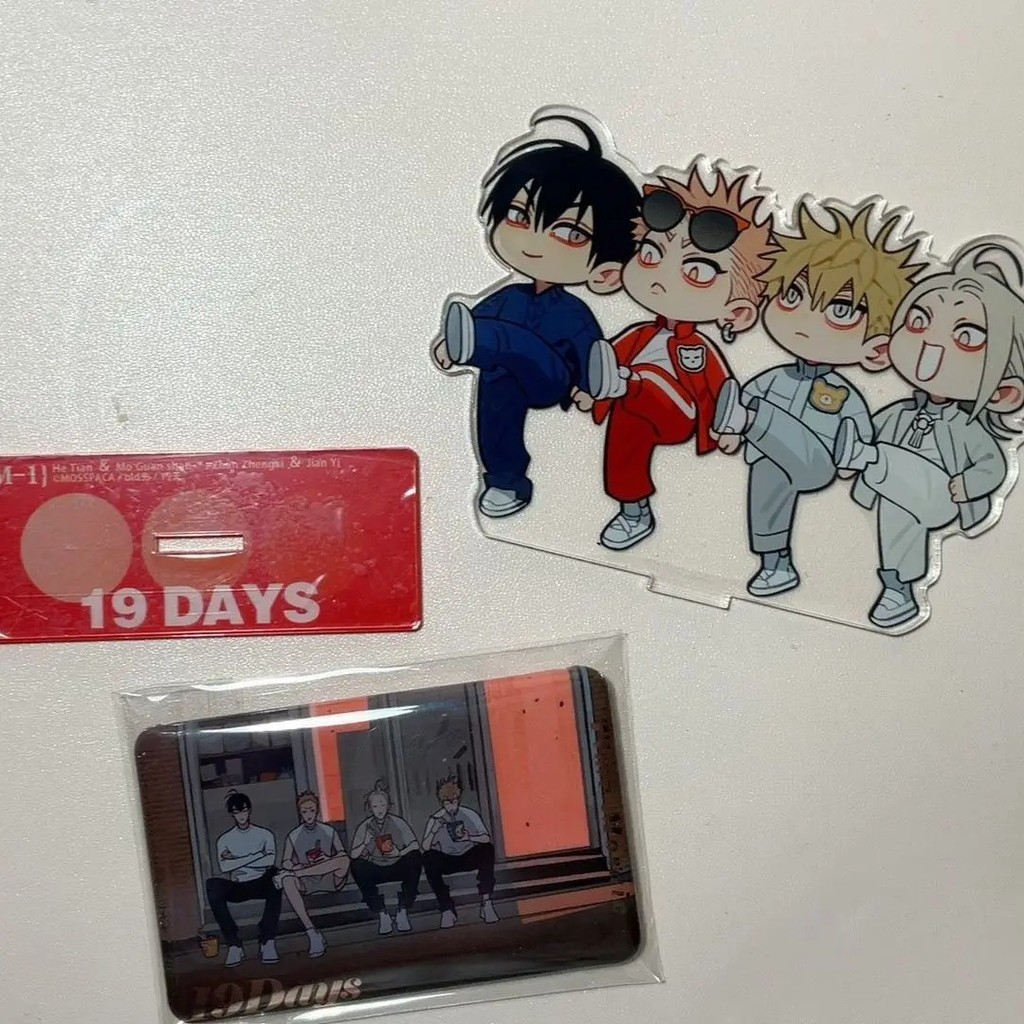 Standee 19 Days Mô Hình Acrylic Trưng Bày Truyện Tranh Đam Mỹ Boylove Old Xian Trang Trí Bàn Học Quà