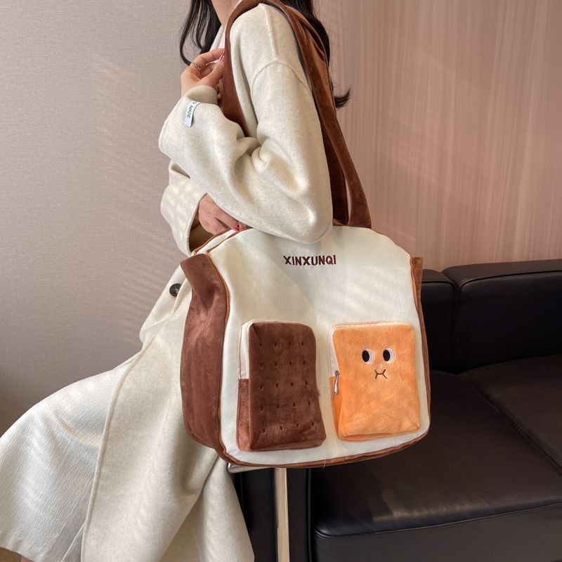 Ragdoll Ragdoll Phong Cách Phương Tây Dung Tích Lớn Sang Trọng Túi Tote Nữ 2026 Bánh Quy Hoạt Hình T