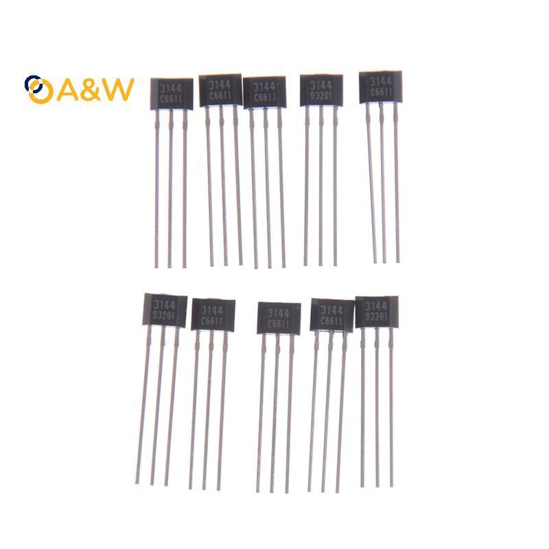 A & W 10 chiếc AH3144E OH3144 3144 Cảm biến hiệu ứng Hall Máy dò từ tính