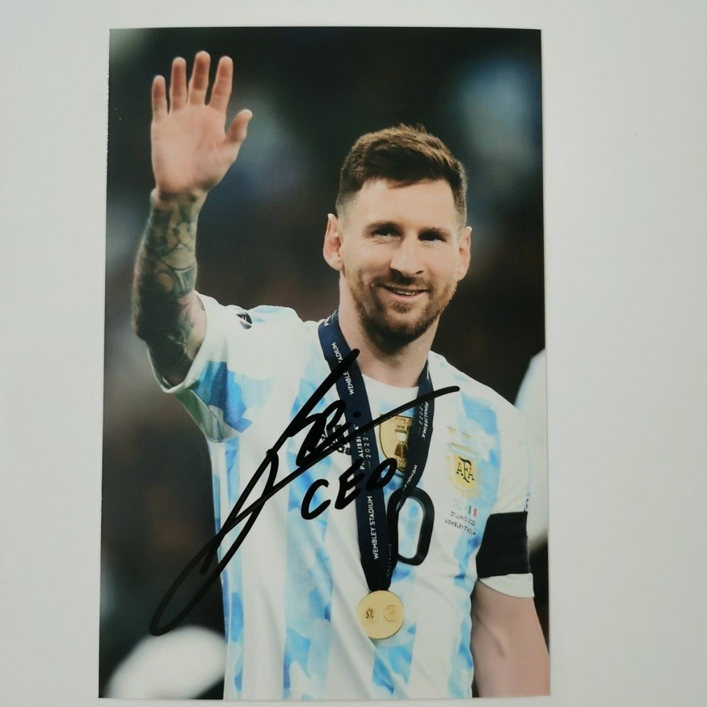 Giấy phép Messi Autograph Giấy phép chữ ký Messi Bạn gái cùng lớp Quà tặng hỗ trợ hàng hóa / 3.15