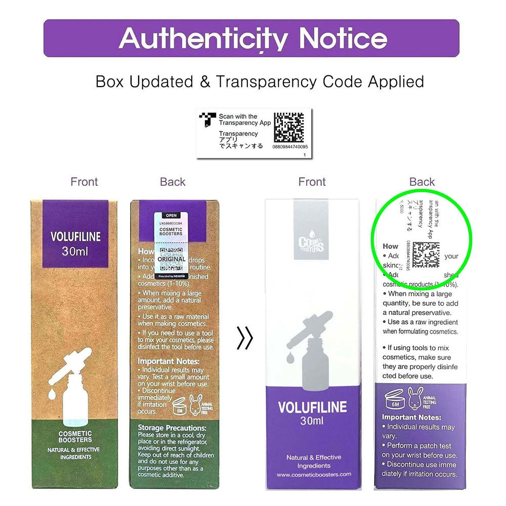 Cosmetic Ingredient - 100% Volufilin Ampoule 30ml essence solution France SEDERMA