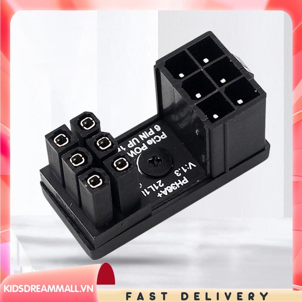 Turn Connector 6 Pin GPU Power Connector GPU PCIe cho PC Card đồ họa máy tính
