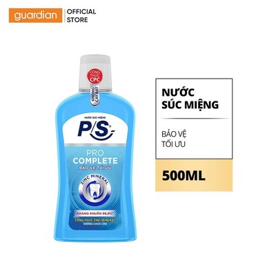 Nước Súc Miệng P/s Pro Complete Kháng Khuẩn 99% 500ml | Guardian Việt Nam