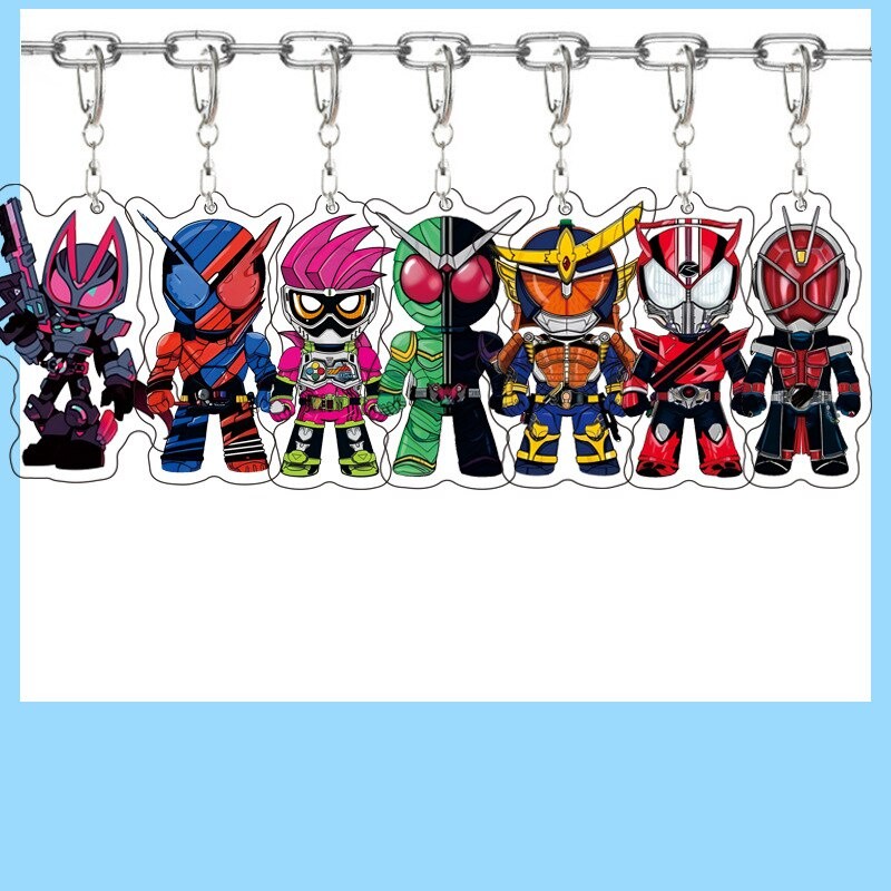 Móc khoá Kamen Rider Anime Keychain Women Faiz Ryuga Den-O Build Ryuki Key Chain Man Cute Acrylic
