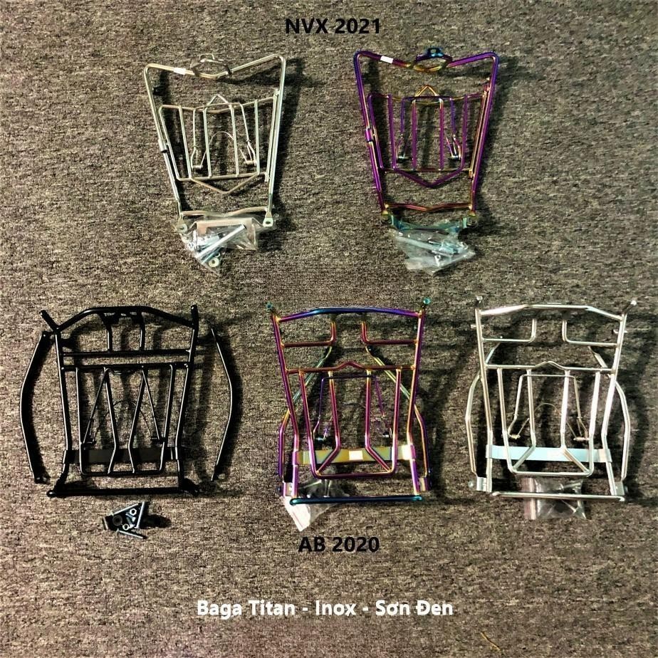 Baga Xe AirBlade / AB 125/150 - Titan, Inox, Sơn Đen Tĩnh điện 2016, 2017, 2018, 2019, 2020, 2021 - 