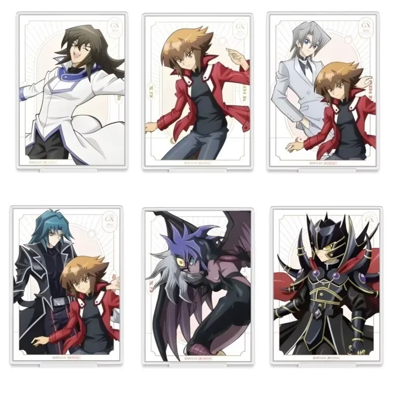 Standee anime Yu-Gi-Oh GX Vua Trò Chơi mô hình mica Jaden Yuki Yuki Judai Manjoume Jun trang trí bàn