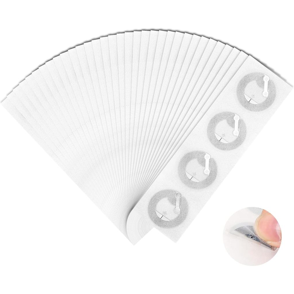 100 Chiếc Thẻ NFC Miếng Dán Có Thể Lập Trình NFC Dán Ntag215 Chip Có Thể Ghi Lại RFID Dán 504 Byte N