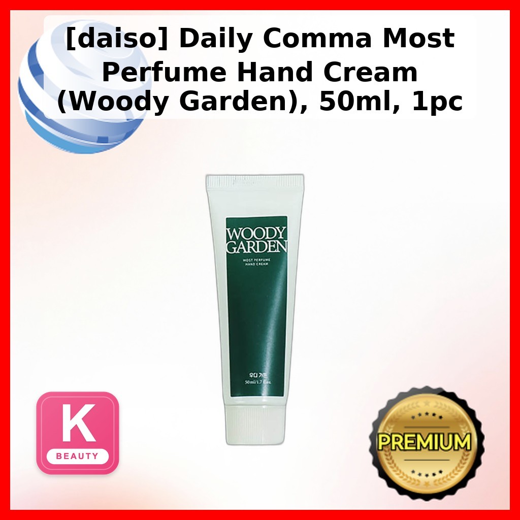 [daiso] Daily Comma Most Perfume Hand Cream (Woody Garden), 50ml, 1pc / Kem dưỡng tay Hàn Quốc của g