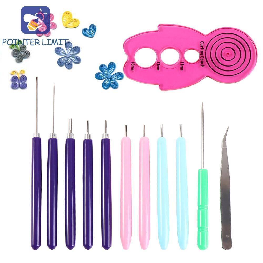 POINTER GIỚI HẠN 12 Dụng Cụ Quilling Giấy, Bộ Kim Quilling Giấy Đa Kích Thước, Thực Tế Quilling Có R