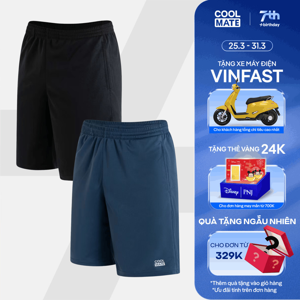 Combo 02 Quần thể thao nam ProMax-S1, tập Gym, chạy bộ, Pickleball, Tennis thoáng khí, thấm hút tốt 