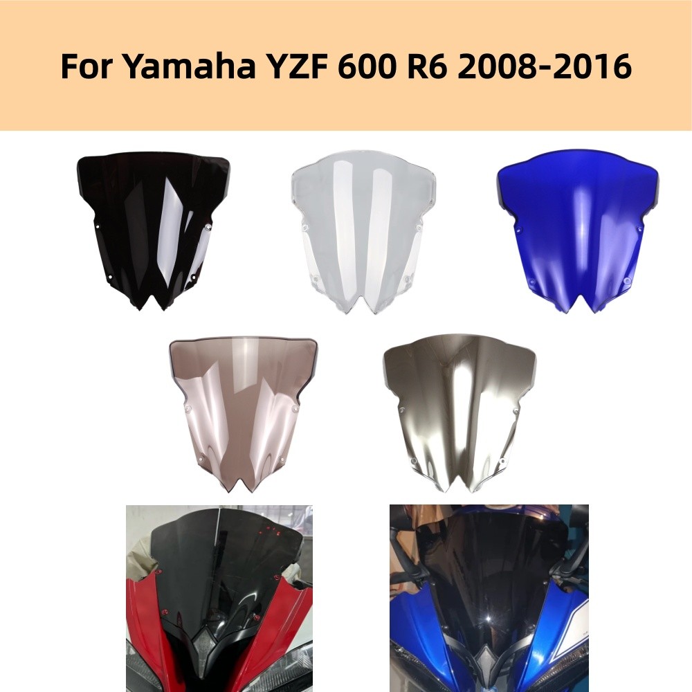 YZF 600 R6 Kính Chắn Gió Xe Máy Trước Fairing Kính Chắn Gió Cho Xe Yamaha YZF 600 R6 2008-2016 YZF-6