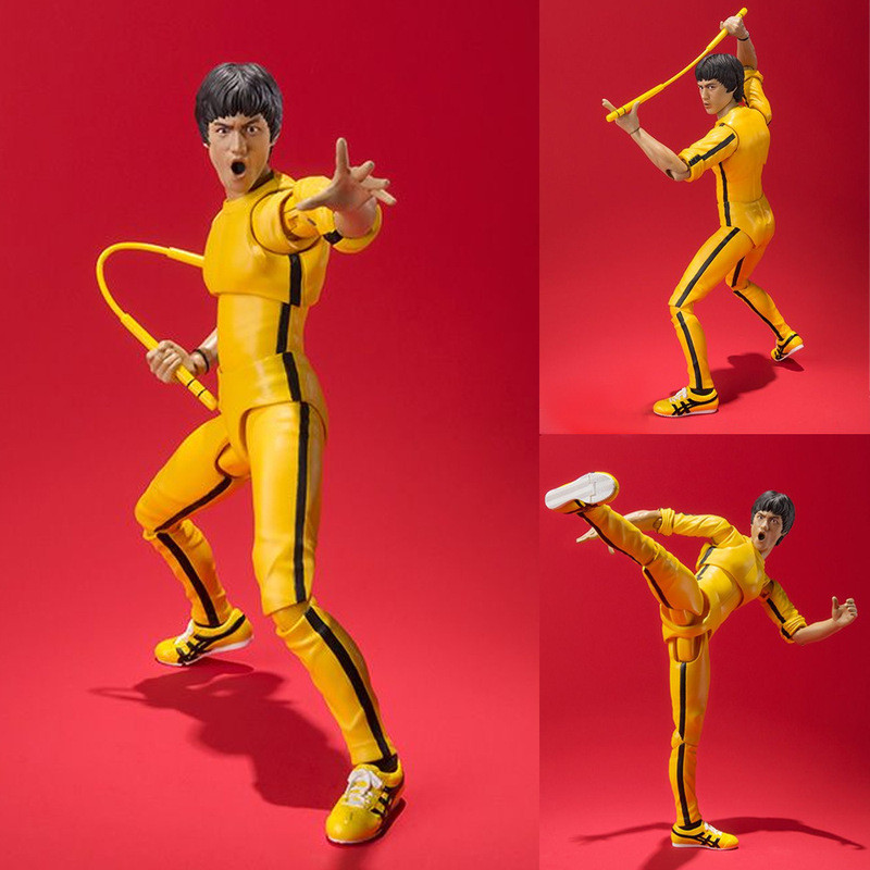 BRUCE LEE Nhân Vật Anime Mô Hình Quần Áo Màu Vàng BRUCE LEE Nhân Vật Mô Hình Hợp Thời Trang Chơi Hìn