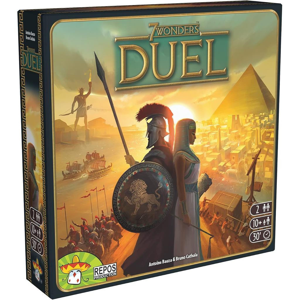Asmodee 7 Wonders Duel Board Game BASE GAME - Trận chiến hai người chơi mãnh liệt trong thế giới cổ 